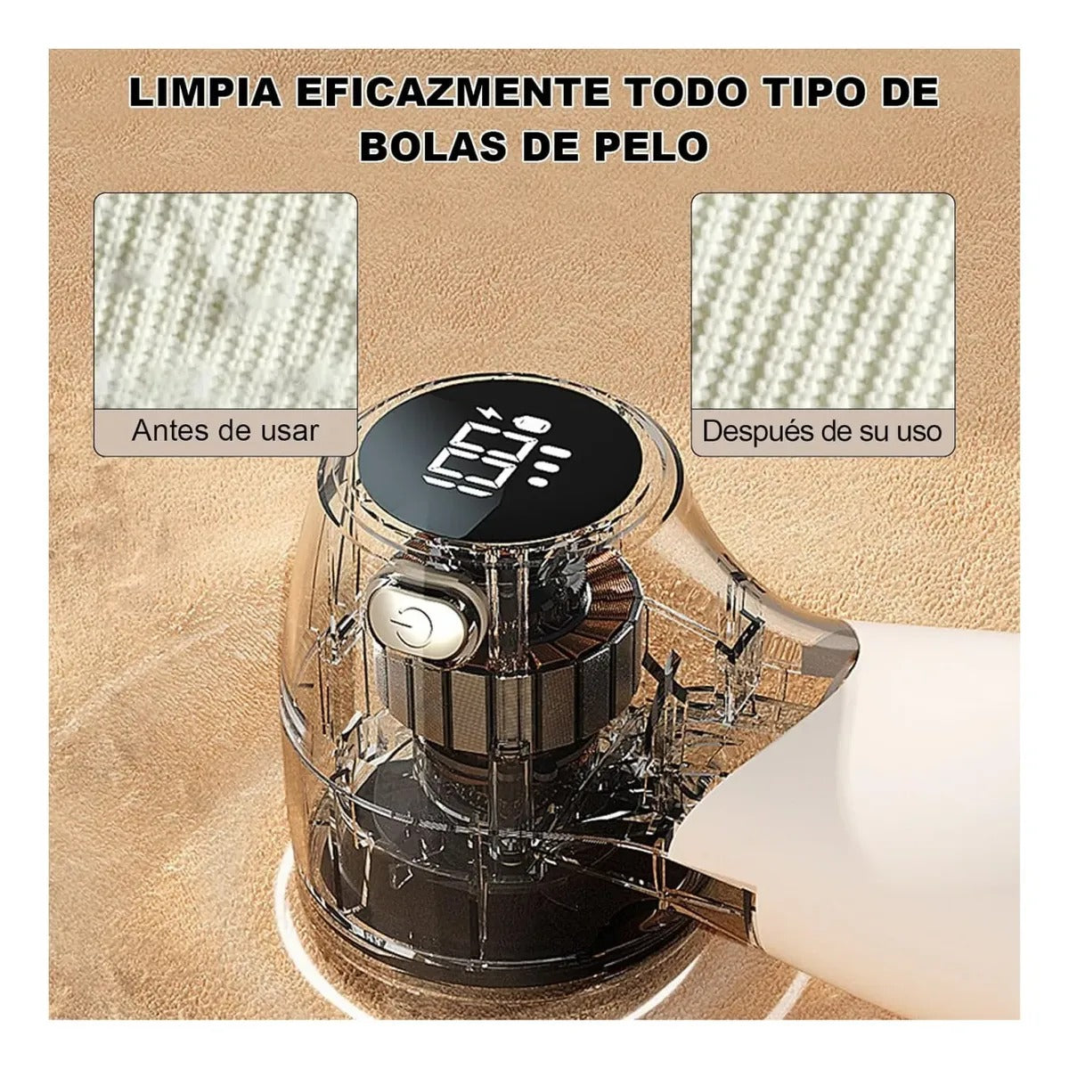 Quita Pelusa Motas Para Ropa Recargable